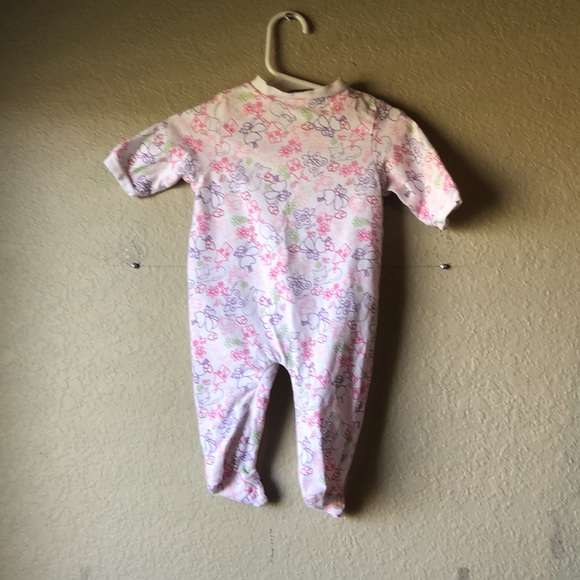 Girls Pajamas Y2K Bundle Set Of 2 Long Sleeve Footed Baby Sleepers 0-3 Months - Picture 10 of 12